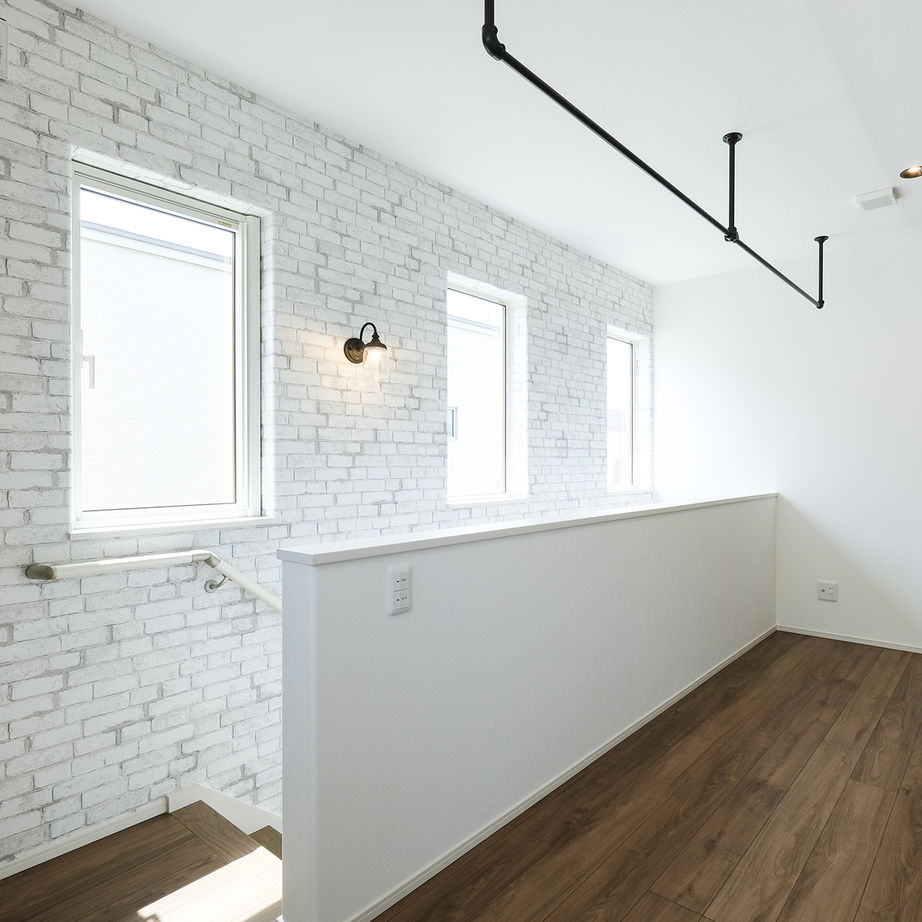 maida koumuten 【3LDK＋書斎/間取り/床暖房/夫婦+子ども2人】ネイビーブルーをアクセントカラーにしたクールな家の建築実例画像4