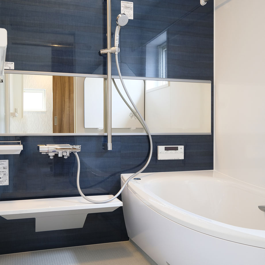 maida koumuten 【3LDK＋書斎/間取り/床暖房/夫婦+子ども2人】ネイビーブルーをアクセントカラーにしたクールな家の建築実例画像7