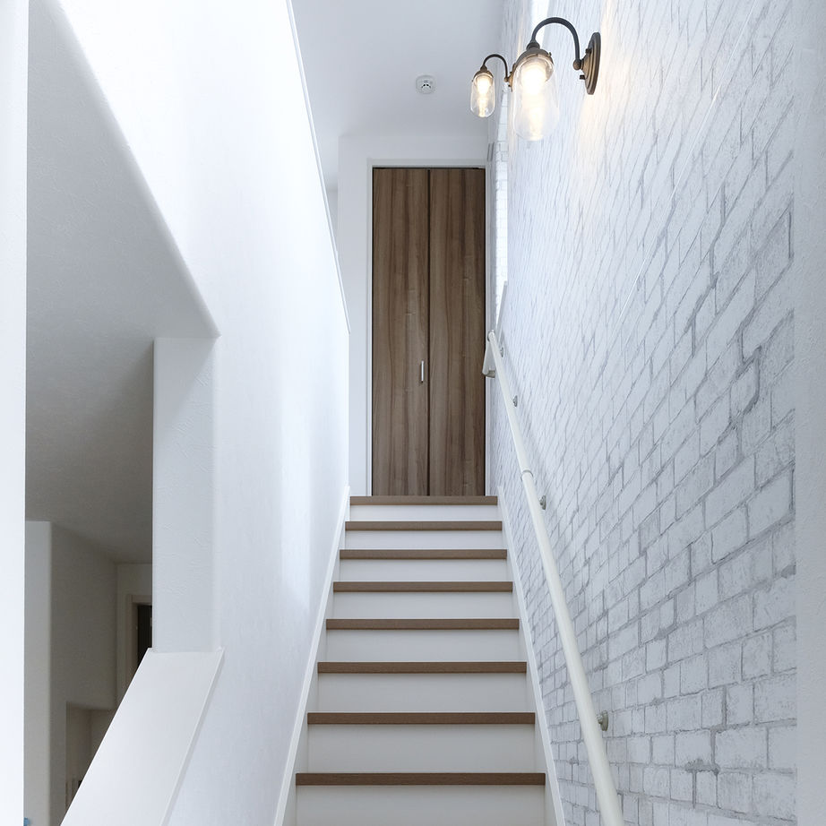 maida koumuten 【3LDK＋書斎/間取り/床暖房/夫婦+子ども2人】ネイビーブルーをアクセントカラーにしたクールな家の建築実例画像8