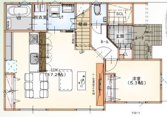 Suumo 北広島市 5人家族 床暖房 間取り有 大工さんの造作が詰まった家 マイダ工務店 の建築実例詳細 注文住宅