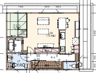 maida koumuten 【2000万円台/札幌市/二世帯住宅/間取り】三階建て二世帯で白ガルバリウムが映える住まいの間取り図（5K以上）2階