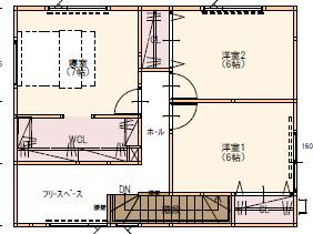 maida koumuten 【2000万円台/札幌市/二世帯住宅/間取り】三階建て二世帯で白ガルバリウムが映える住まいの間取り図（5K以上）3階