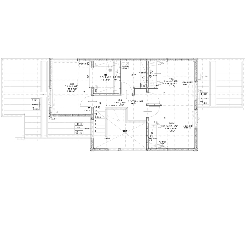 maida koumuten 【2000万円台／間取り／広々LDK】夏も冬も過ごしやすい高性能住宅。家事ラク動線が嬉しい家の間取り図（4LDK）2階