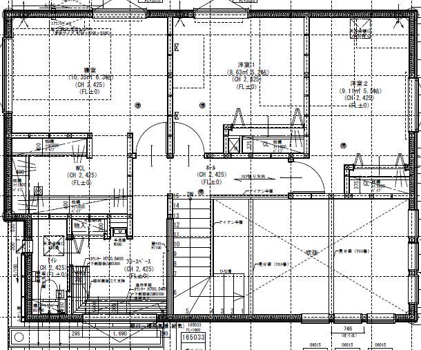 maida koumuten 【3000万円台/間取り】モダンカラーの切り替えが美しいファサード、大開口と吹き抜けが織りなす開放空間の間取り図（3LDK）2階