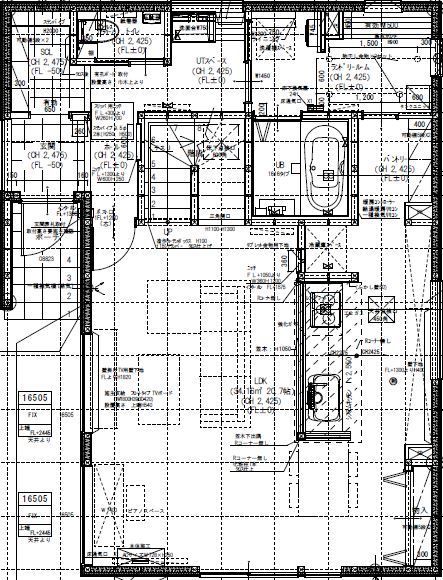 maida koumuten 【札幌市/2000万円台/間取り/家事ラク】階段下におこもりスペースがあるお家の間取り図（4LDK）1階
