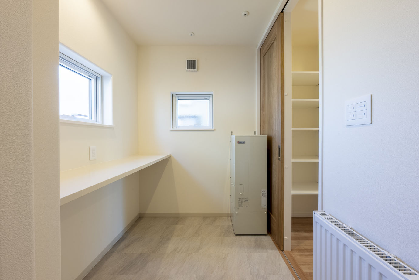 maida koumuten 【札幌市/2000万円台/間取り/家事ラク】階段下におこもりスペースがあるお家の建築実例画像8