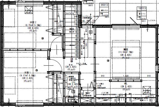 maida koumuten 【札幌市/2000万円台/３LDK間取り/家事動線】遊び心あるキャットウォークがあるお家の間取り図（3LDK）2階