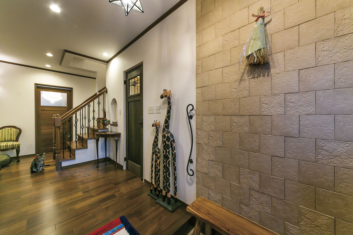 杜和建設 レンガ１ 万個を手積みした外観　細かくこだわった妥協のない家の建築実例画像3