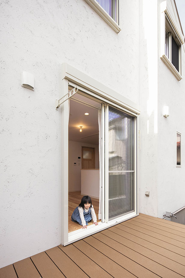 ひのき乃工房　ムクヤホーム 【2000万円台/20坪台/間取り/狭小/ウッドデッキ】高さ5.5mの吹き抜けの解放感と自然素材が心地よい注文住宅の建築実例画像10