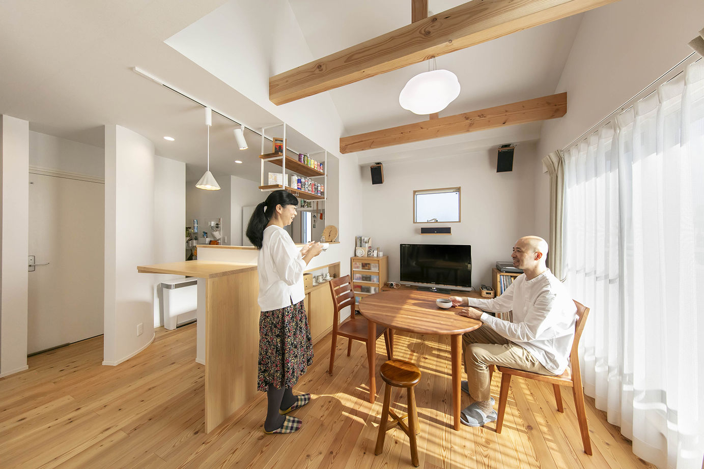 ひのき乃工房　ムクヤホーム 【2000万円台/20坪台/間取り/自然素材/音楽室】ピアノ教室のための注文住宅で、自分たちらしい暮らしを実現の建築実例画像5