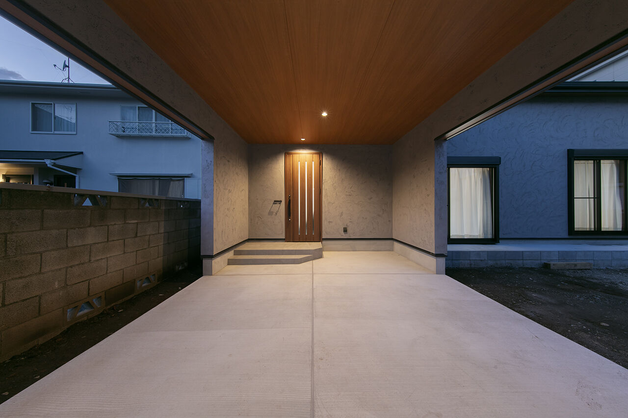 ひのき乃工房　ムクヤホーム 【土間／収納充実／間取図】土間とつながる開放的な間取りも高い断熱性能と自然素材で快適！の建築実例画像16