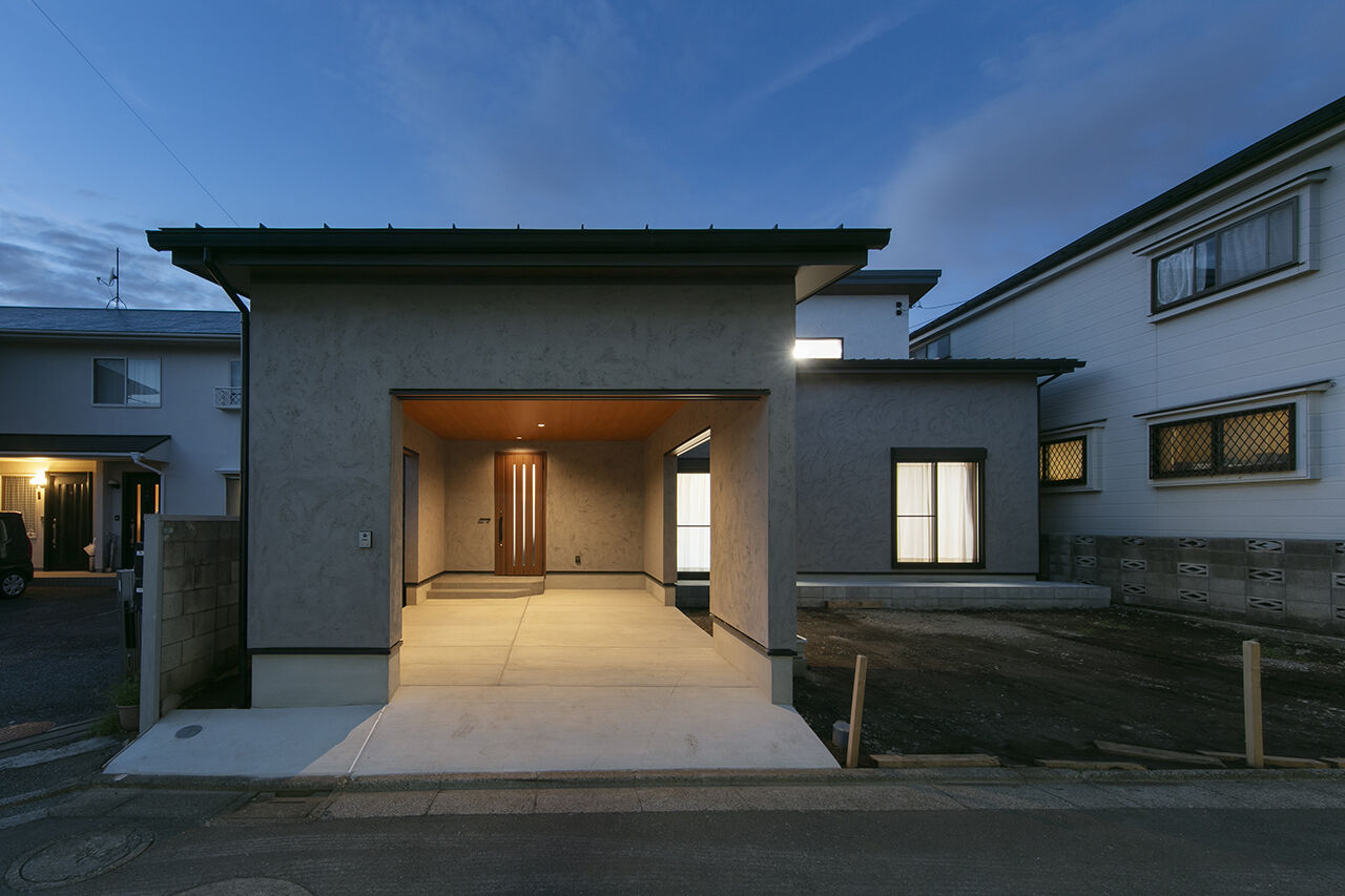 ひのき乃工房　ムクヤホーム 【土間／収納充実／間取図】土間とつながる開放的な間取りも高い断熱性能と自然素材で快適！の建築実例画像17