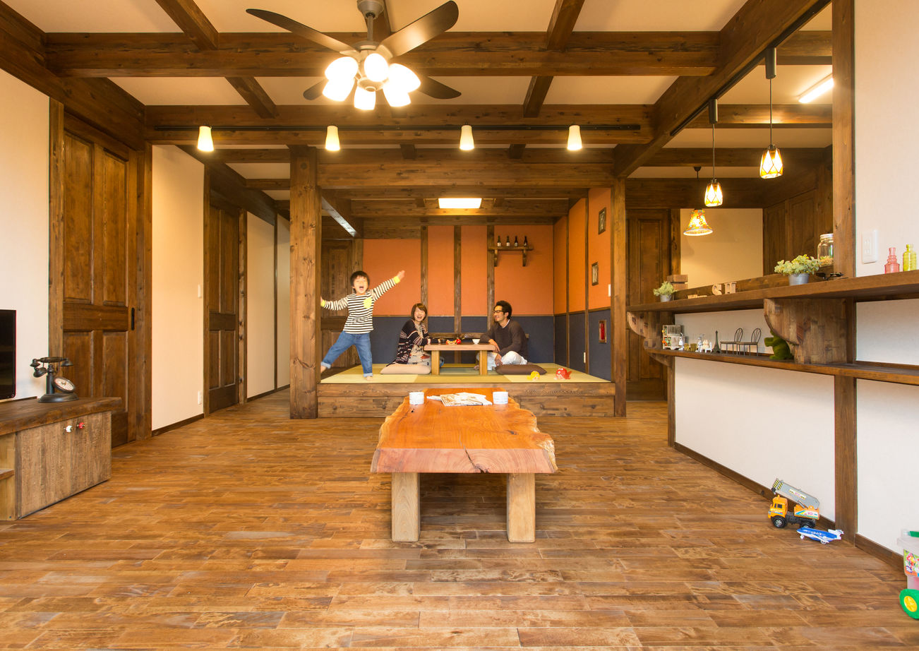 綿半林業 【2200万円/ひのき/120m2】収納力抜群でデッドスペースゼロ! 国産ひのきづくしの平屋の家の建築実例画像2