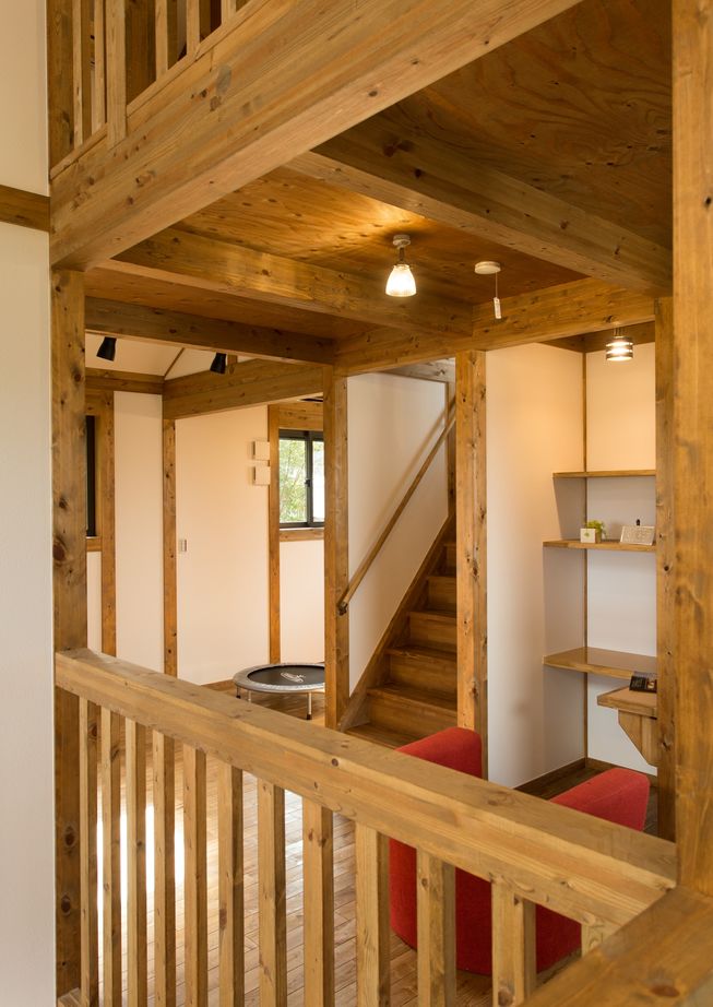 綿半林業 【1950万円/ひのき/間取り有】ボルダリングなど遊びゴコロが詰まった土間キッチンと薪ストーブのある家の建築実例画像10