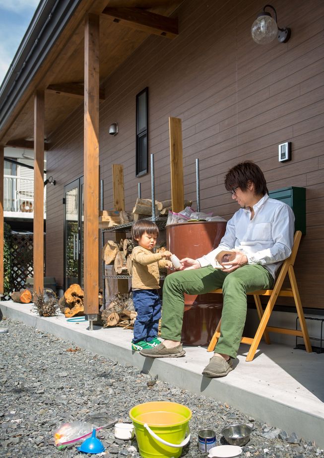 綿半林業 【1950万円/ひのき/間取り有】ボルダリングなど遊びゴコロが詰まった土間キッチンと薪ストーブのある家の建築実例画像18