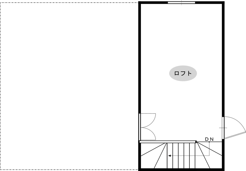 綿半林業 【2000万円台/ひのき/間取有】旧家の建材を活かした懐かしいけど新しい“ばあちゃんち”みたいなレトロな家の間取り図（3LDK）ロフト