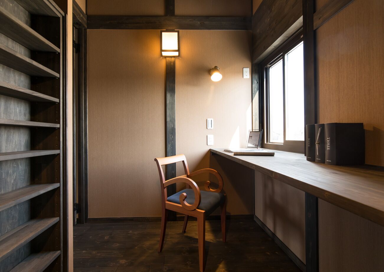 綿半林業 【1000万円台/ひのき/間取り有】和風旅館の風情あふれる隠れ書斎のある古民家風の家の建築実例画像7