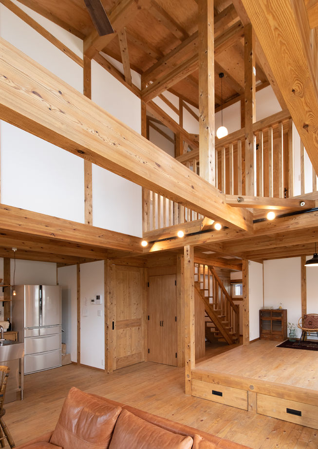 綿半林業 【1800万円台/38坪/ロフト】昭和レトロな家具や小道具がなじむ古民家カフェのような国産ひのきの家の建築実例画像7