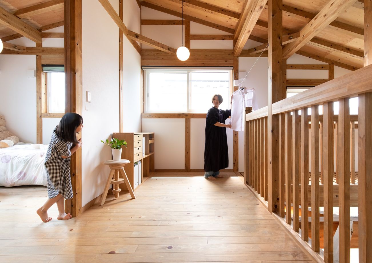 綿半林業 【1800万円台/38坪/ロフト】昭和レトロな家具や小道具がなじむ古民家カフェのような国産ひのきの家の建築実例画像8