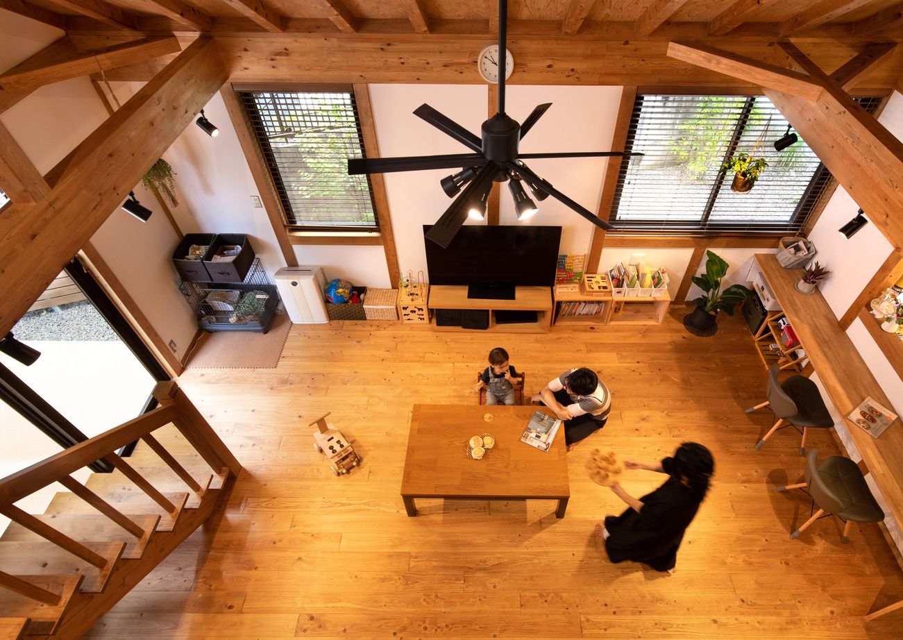 綿半林業 【1668万円/ひのき/動線】子育て&家事ラクとともに将来の暮らしまで考えた1.5階建ての平屋風の建築実例画像10