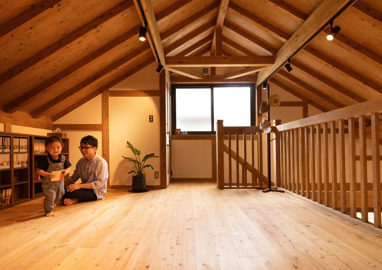 綿半林業 【1668万円/ひのき/動線】子育て&家事ラクとともに将来の暮らしまで考えた1.5階建ての平屋風の建築実例画像11