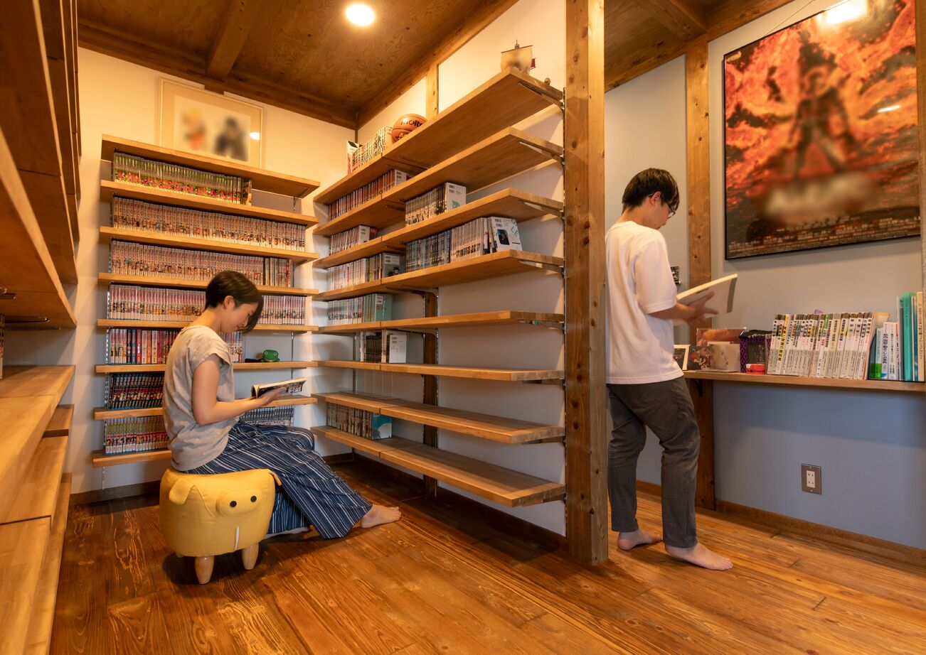 綿半林業 【1000万円台後半/29坪/20代/ペット】好みの趣味空間にする楽しさあふれるひのきの平屋の建築実例画像10