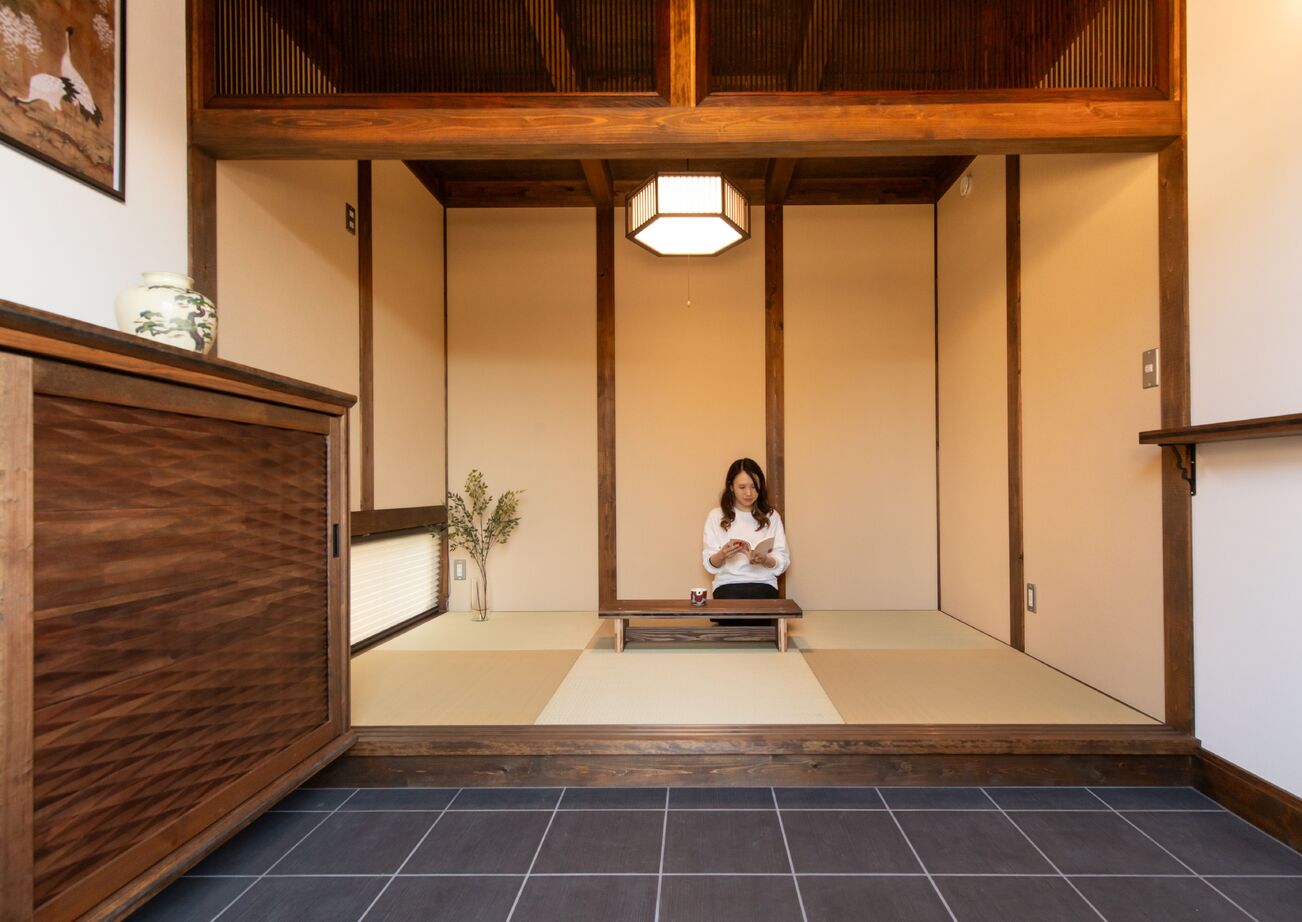 綿半林業 【1724万円/36坪/ひのき/子育て】人を呼ぶのが楽しみになる癒しの古民家風ひのきの家の建築実例画像10