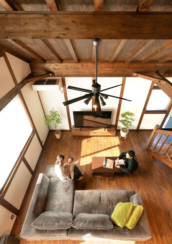 綿半林業 【1724万円/36坪/ひのき/子育て】人を呼ぶのが楽しみになる癒しの古民家風ひのきの家の建築実例画像15