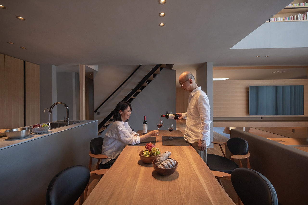 アーキホームライフ 【京都・グッドデザイン賞受賞】お互いに好きな事を大切に想いあえる「夫婦のシェアハウス」（間取り有）の建築実例画像8