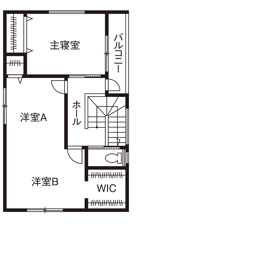 アーキホームライフ 【京都・2000万円台・車庫付き】金属サイディング×木目のスタイリッシュなガレージハウス（間取り有）の間取り図（3LDK）２階
