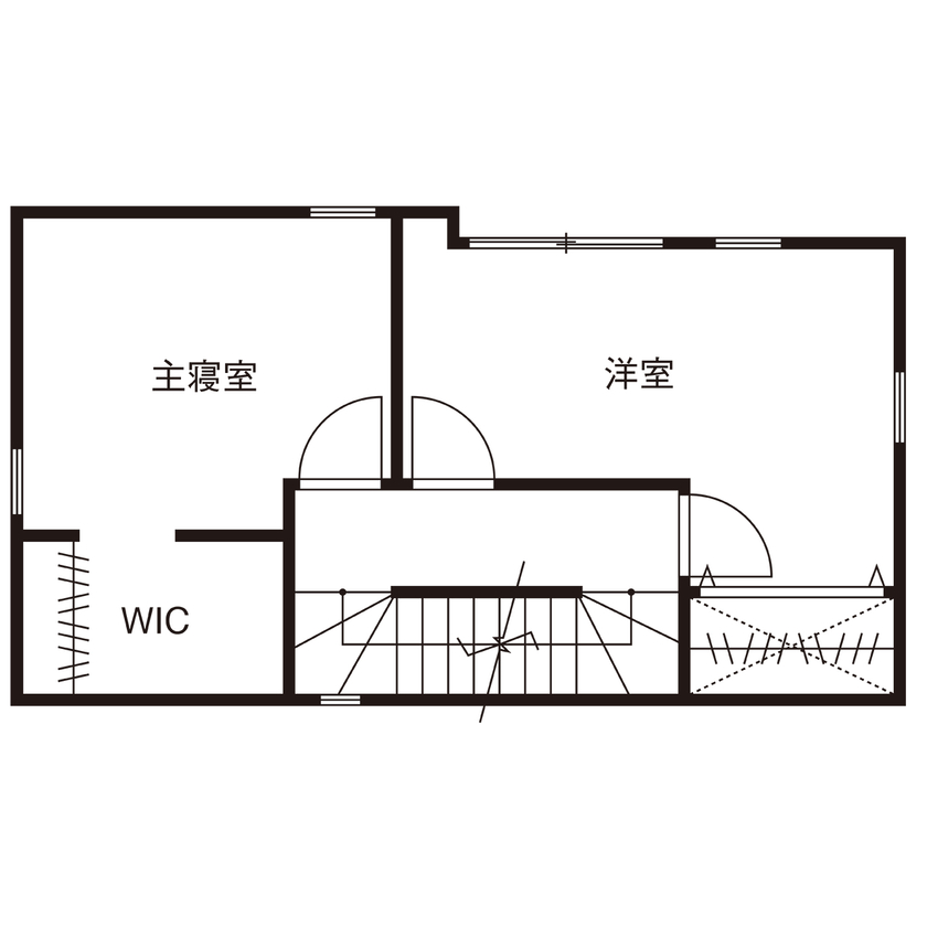 アーキホームライフ 【狭小地/3階建て/ビルトインガレージ/大阪】15坪の敷地を効率的に活用。2階LDKで明るく開放的な暮らしの間取り図（3LDK）3階