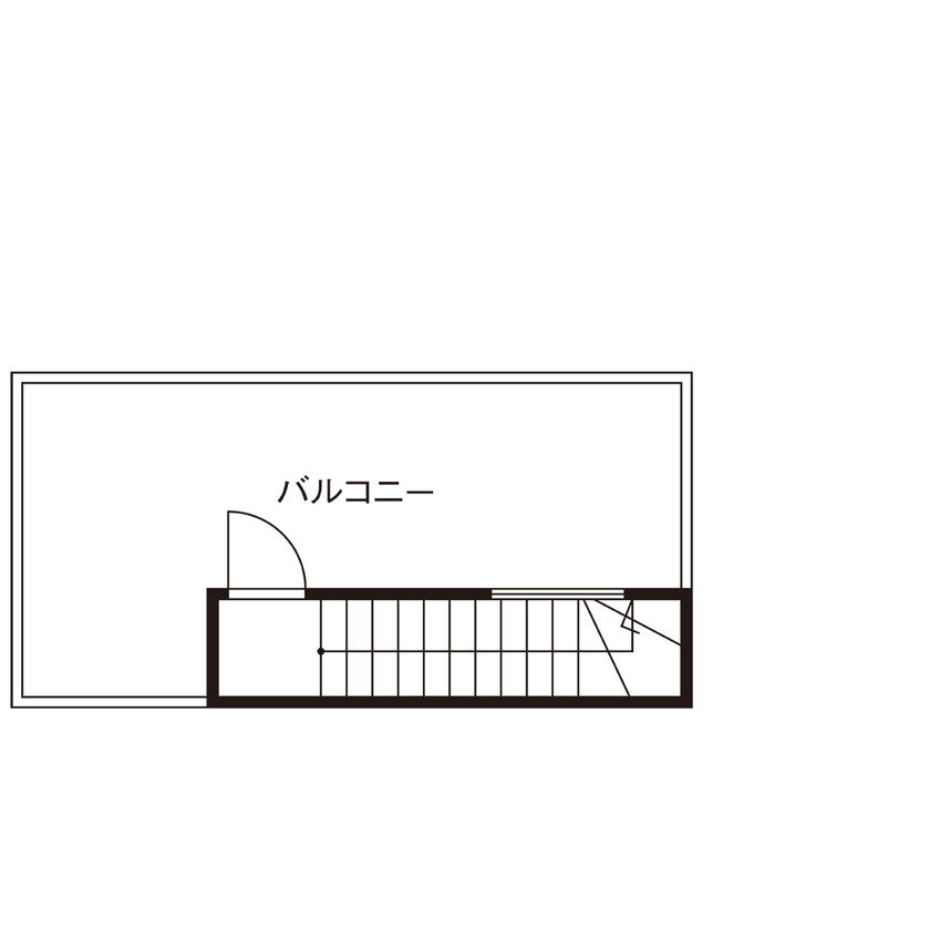 アーキホームライフ 【狭小地/3階建て/ビルトインガレージ/大阪】15坪の敷地を効率的に活用。2階LDKで明るく開放的な暮らしの間取り図（3LDK）屋上