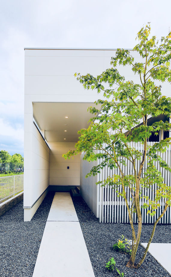 アーキホームライフ 【大阪・～2000万円・おしゃれな家】カーテンのいらない暮らしを叶えた白いハコの平屋の家の建築実例画像9