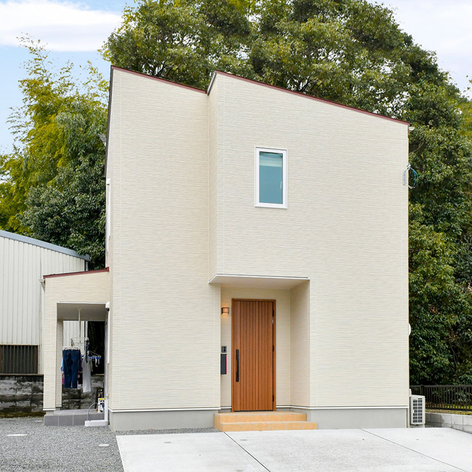 アーキホームライフ ［大阪・～2000万円・30坪以下・駐車場有］コンパクトな敷地に収納たっぷりの実例（間取り有）の建築実例画像1