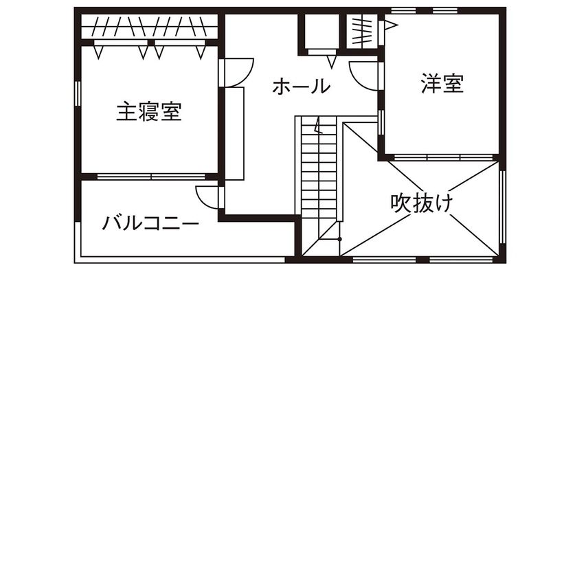 アーキホームライフ 【京都・2000万円台・駐車場有】家族や仲間、自然とつながって暮らすカジュアルな家（間取り有）の間取り図（3LDK）2階