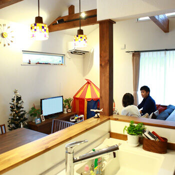 アーキホームライフ ［兵庫・1000万円台・30坪以下・駐車場有］自然素材を使ったシンプルモダンな平屋の実例（間取り有）の建築実例画像3