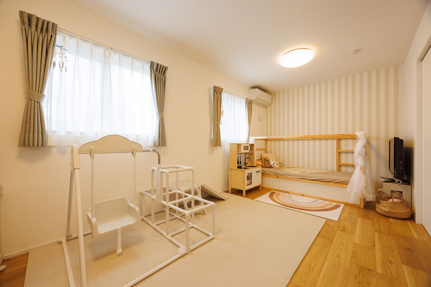 アーキホームライフ 【平屋・家事ラク・回遊動線】秘密基地のような「ヌック」が楽しい広々LDK。子育て家族のおしゃれな家の建築実例画像10