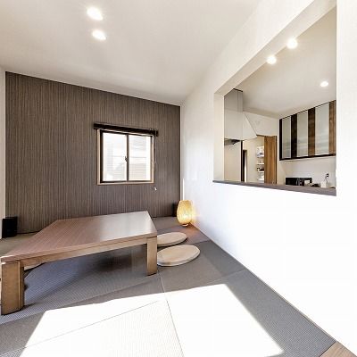 横尾材木店 【2000万円台】愛車を身近に感じるバイクガレージのある平屋。ブラウンで統一したＬＤＫで寛ぎの時間をの建築実例画像3