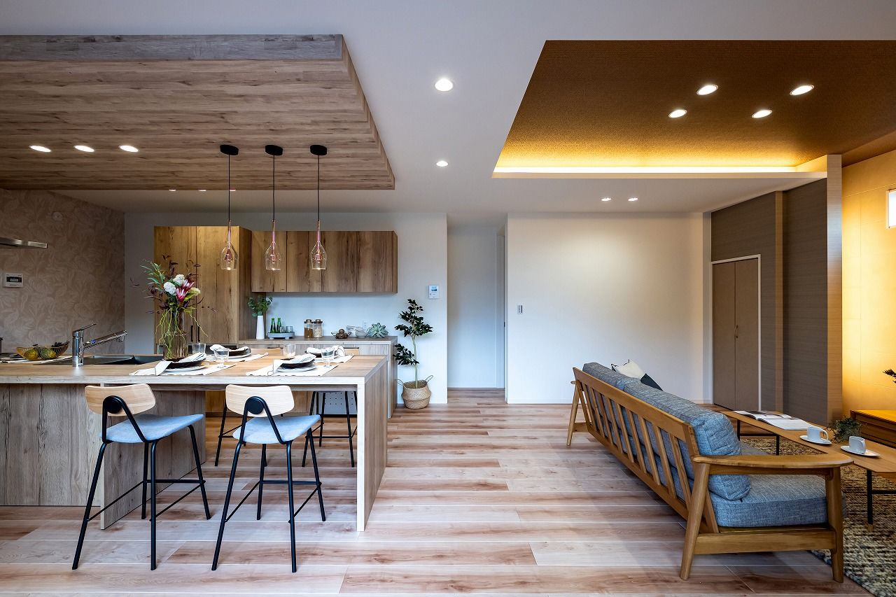 横尾材木店 【2600万円台】内と外を繋げるコの字型平屋／ウッドデッキ／プライバシーに配慮された設計／ヴィラスタイルの建築実例画像6