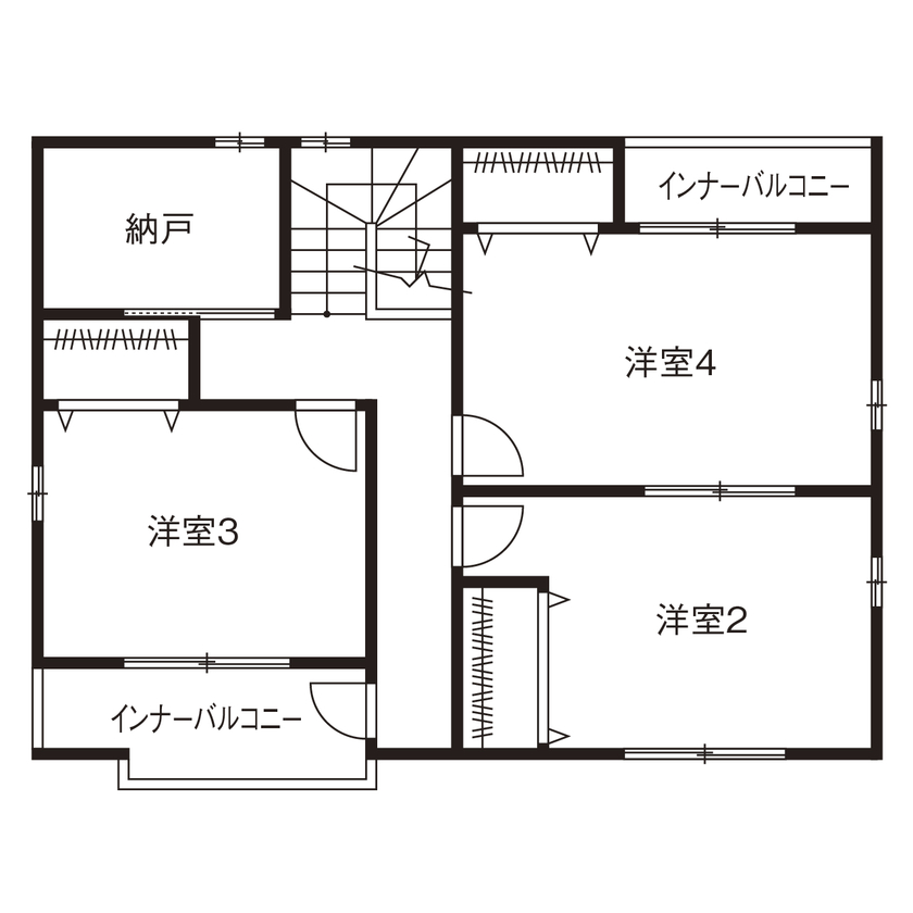 ニッケンホーム 【狭小×３階建て×間取り図有】約26坪の土地で、ここまで広く快適に！面積を最大限活かした狭小地の住まいの間取り図（4LDK+ガレージ）3階