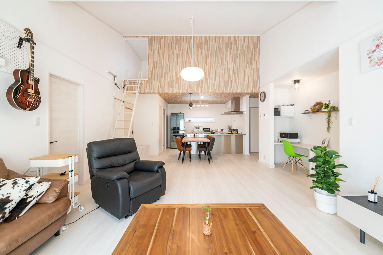 ニッケンホーム 【愛知県/間取り図】ZEH性能！趣味も楽しめる生涯住みやすいロフトのあるおしゃれな平屋実例の建築実例画像4