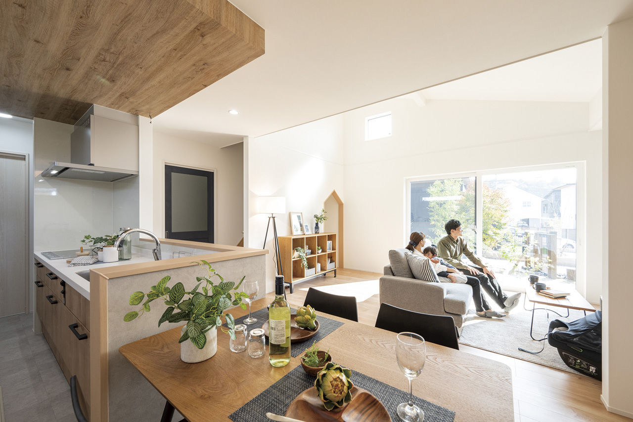 ニッケンホーム 【平屋/29坪/間取り図】省電力でいつも快適。家事ラク動線も参考にしたい、ナチュラルモダンな平屋ZEHの建築実例画像2