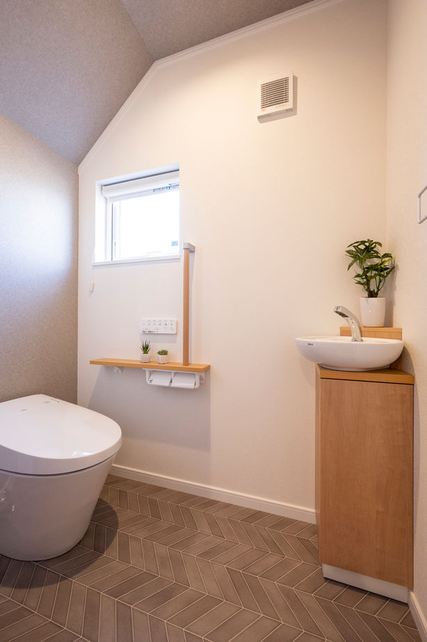 ニッケンホーム 【延床20坪台/ZEH/間取り図】裁縫や家庭菜園。セカンドライフを楽しむ、ミニマルデザインの平屋実例の建築実例画像9