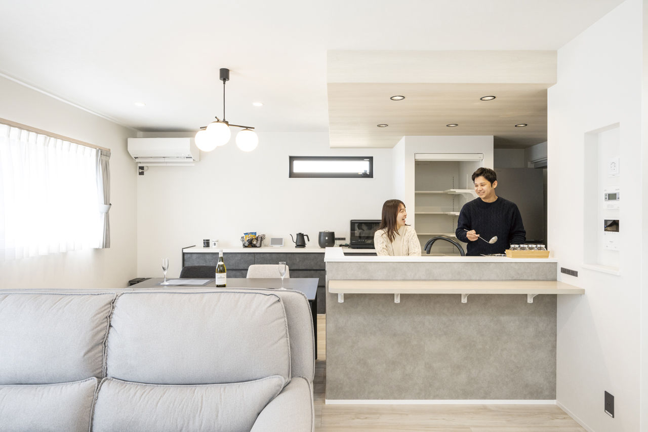 ニッケンホーム 【犬山市/HEAT20 G2/間取り図】デザインも動線もシンプルに。リビング階段でも快適な高性能ZEHの建築実例画像3