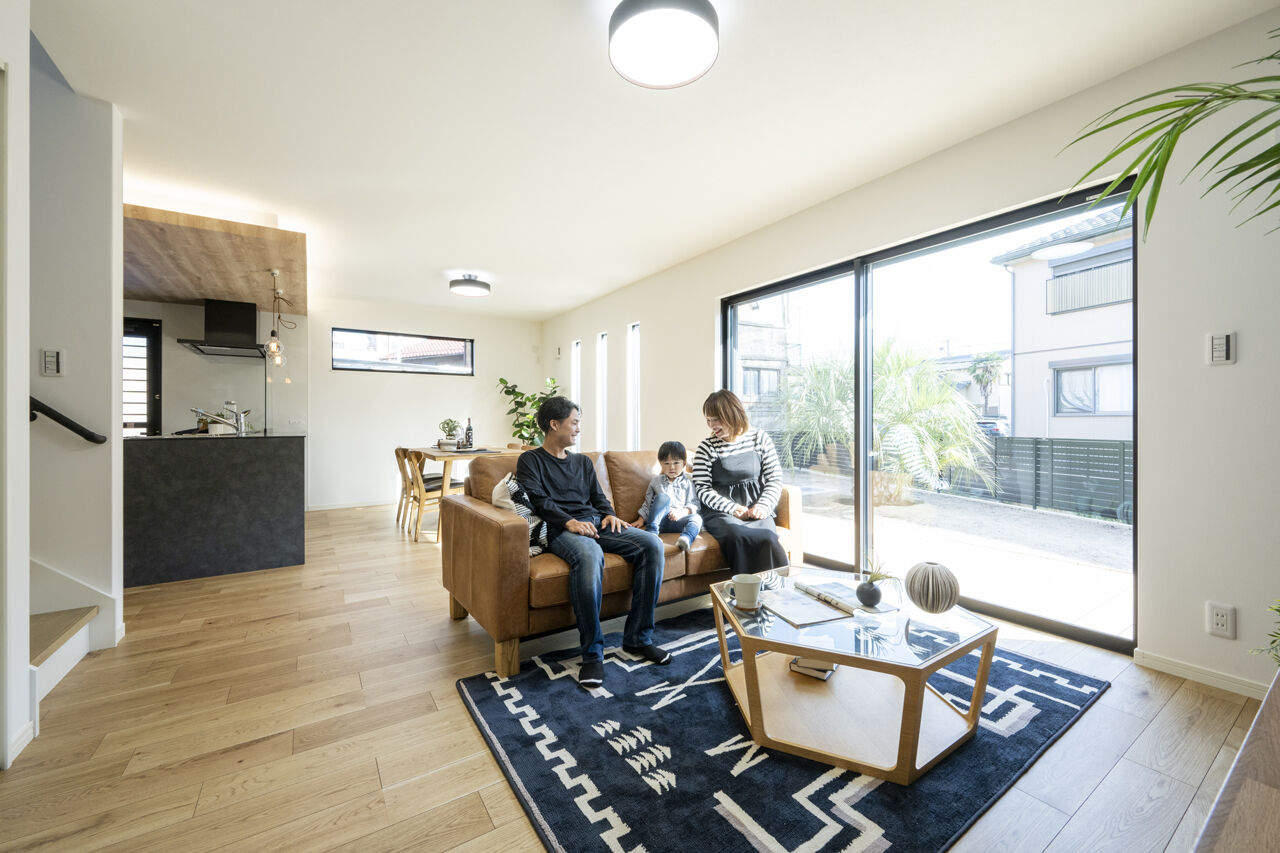 ニッケンホーム 【一宮市/2000万円台/間取り図】野球好き家族が叶えた理想の暮らし。椰子が似合う緑ガルバ×木目のZEH住宅の建築実例画像2