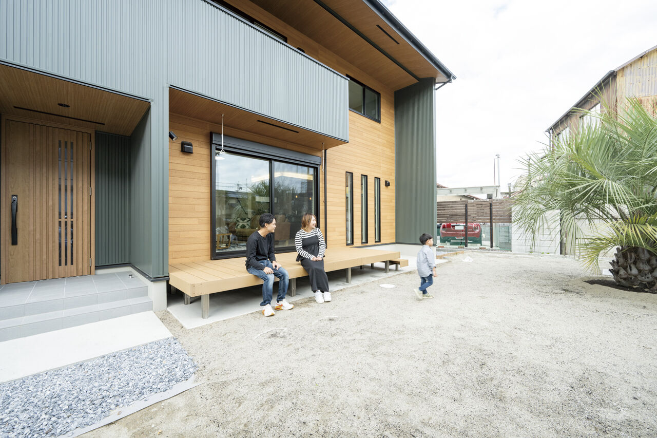 ニッケンホーム 【一宮市/2000万円台/間取り図】野球好き家族が叶えた理想の暮らし。椰子が似合う緑ガルバ×木目のZEH住宅の建築実例画像4