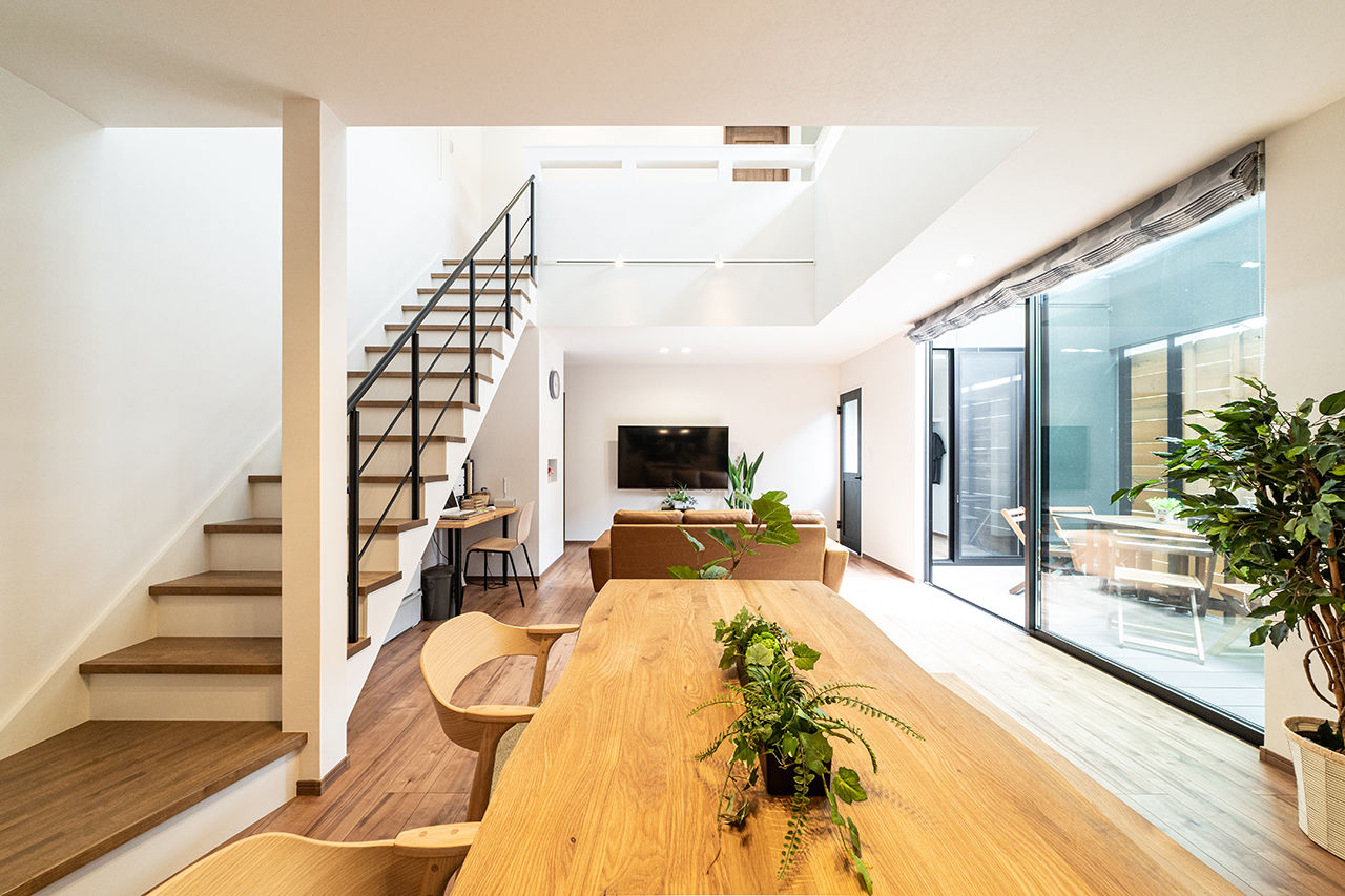 アニバーサリーホーム 【大府/間取り図/1000万円台】コストも抑えた３人で暮らす中庭のあるおしゃれな2階建て実例の建築実例画像2