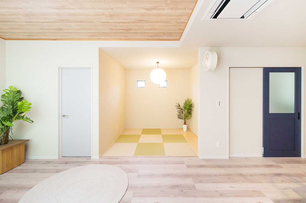 アニバーサリーホーム 【名古屋市／平屋／家事動線／間取図】中庭でのびのび過ごせる。家事ラク動線も自慢の平屋の建築実例画像6