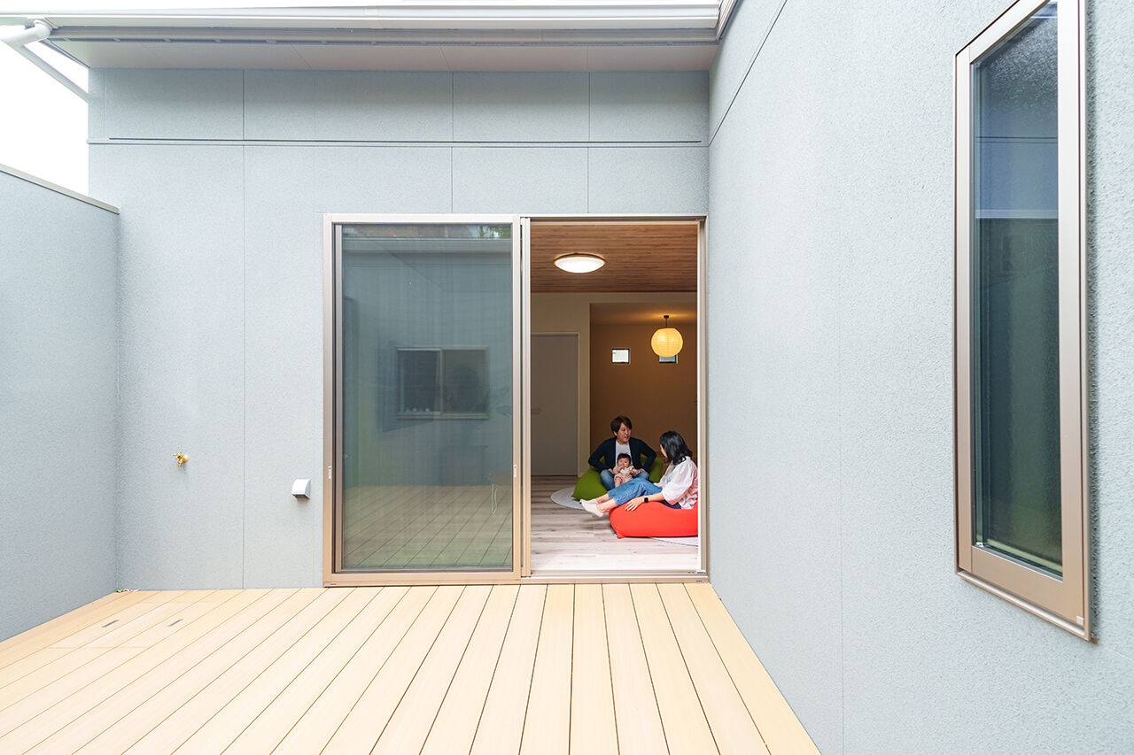 アニバーサリーホーム 【名古屋市／平屋／家事動線／間取図】中庭でのびのび過ごせる。家事ラク動線も自慢の平屋の建築実例画像8