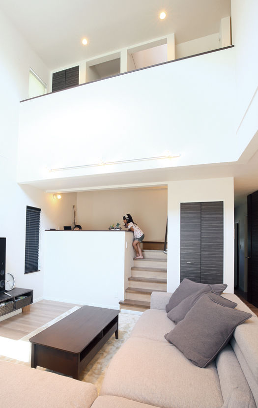 プエルダホーム 【中2階/吹抜け/屋上/土地探しから】広大な風景を望む屋上でBBQやプール、星空を楽しむ、寛ぎ空間の建築実例画像4